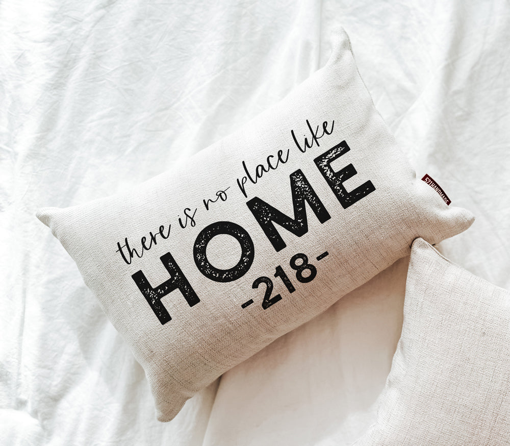 There Is No Place Like Home Throw Pillow, Zip Code Pillow