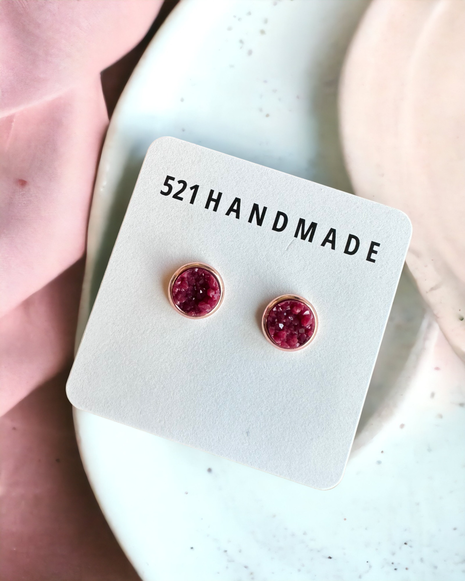 Burgundy earrings hot sale