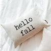 Hello Fall Type Pillow