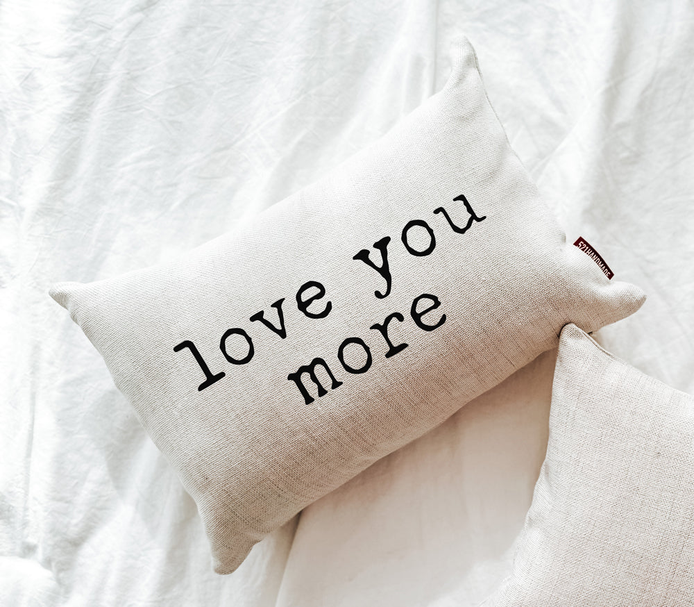 Love You More Typewriter Pillow – 521handmade, image size:1000x874