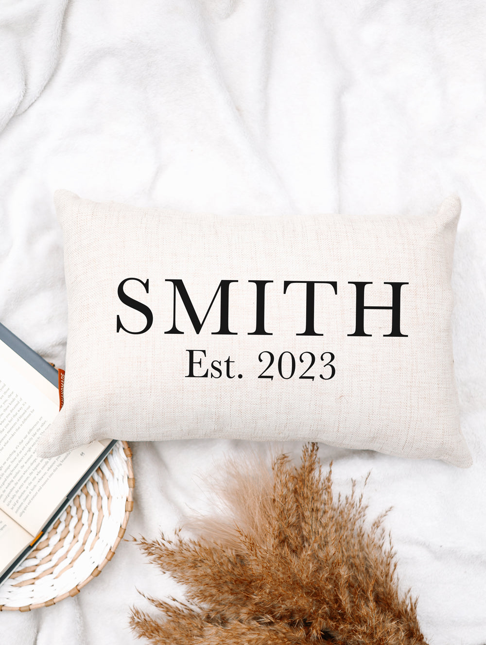 Classic Last Name Pillow Custom Name Pillow Personalized Name