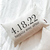 Wedding Date Pillow