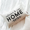 Welcome To Our Home Zip Code Pillow
