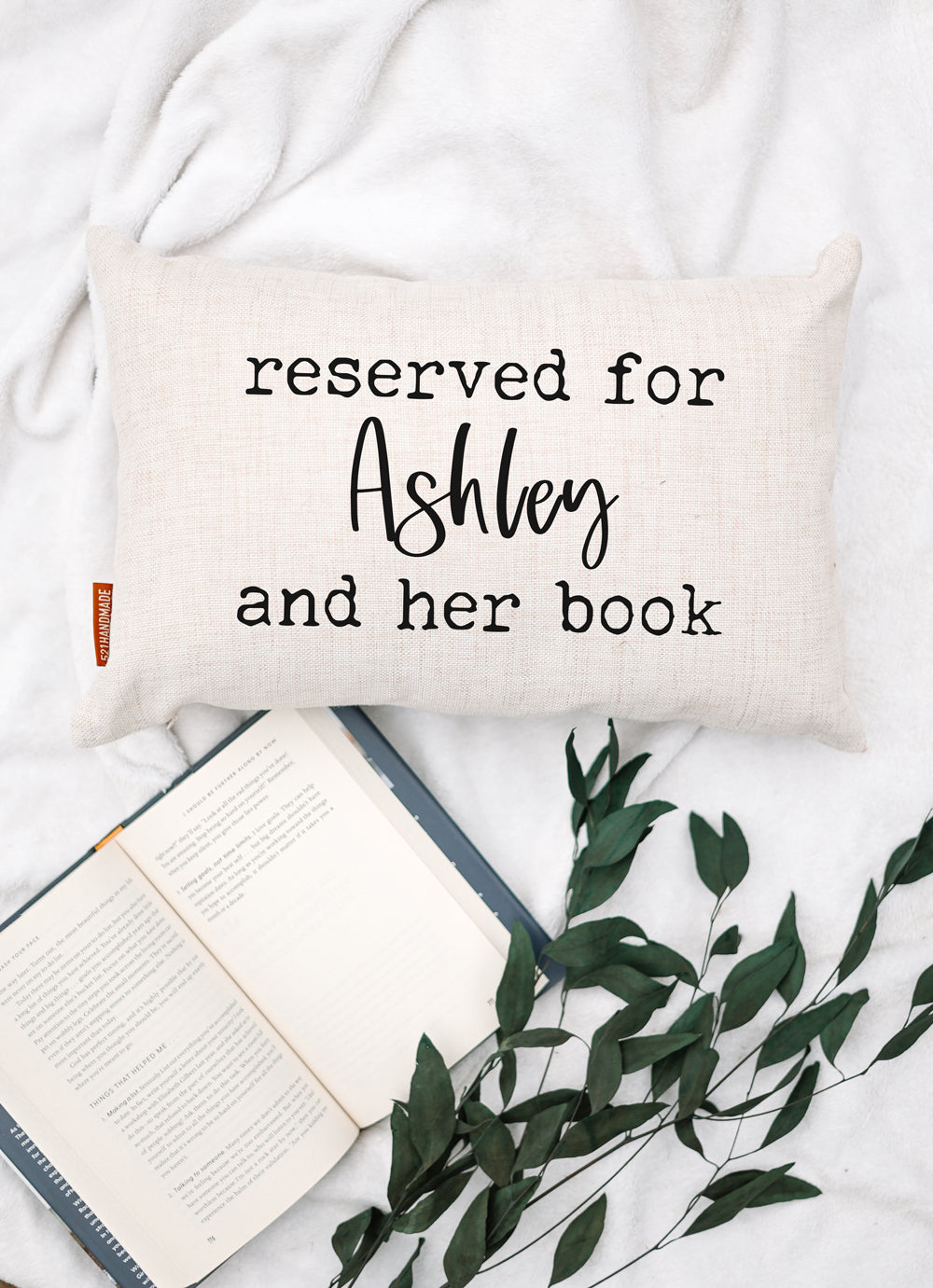 Book Pillow - Reserved For Custom Name Pillow