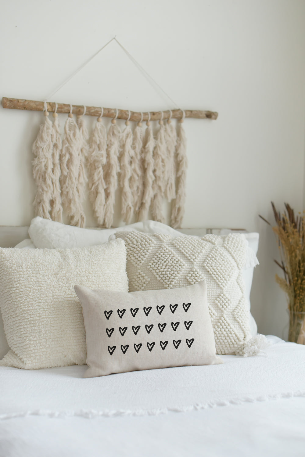 Simple Hearts Pillow