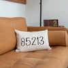 Minimalist Zip Code Pillow