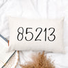 Minimalist Zip Code Pillow