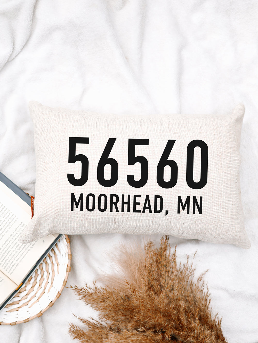 Bold Zip Code Pillow