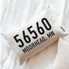 Bold Zip Code Pillow