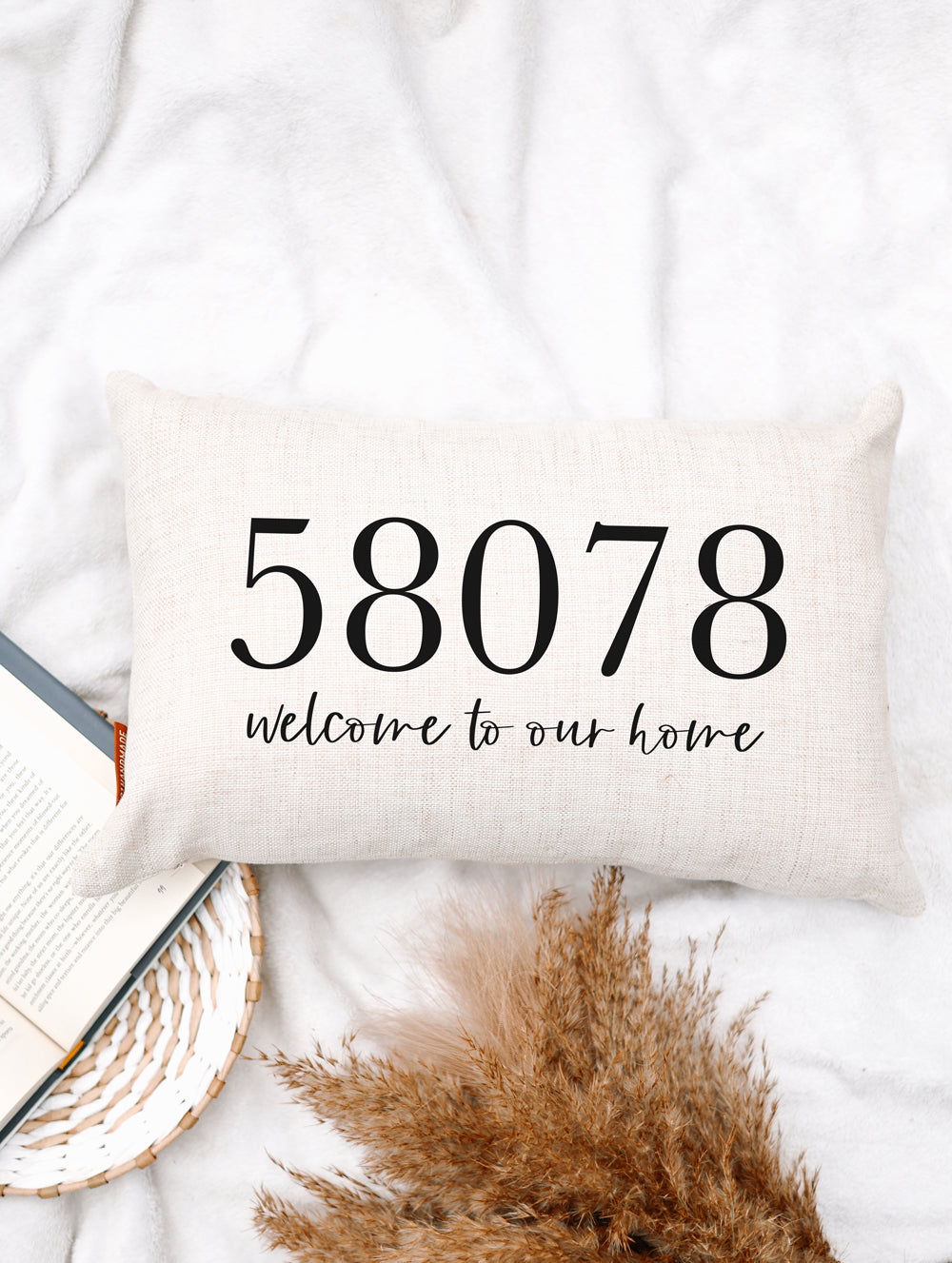 Welcome to Our Home Zip Code Pillow