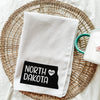 North Dakota State & Custom City Tea Towel