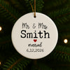 Last Name Est. 2026 Christmas Ornament