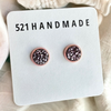 8mm Copper Purple Studs