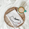 California City Heart State Tea Towel