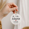 Married Est. 2026 Christmas Ornament