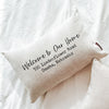 Welcome to Our Home Address Pillow