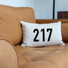 Bold Area Code Pillow