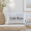 Baby Name + Birth Stats Pillow (Classic)