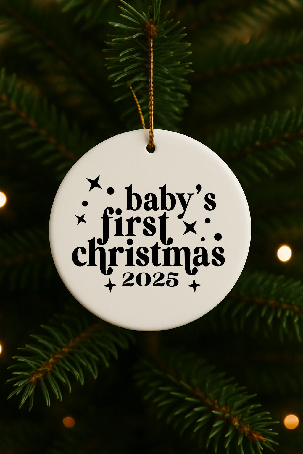 Baby's First Christmas Est. 2025 Christmas Ornament