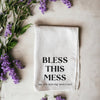 Bless This Mess Waffle Knit Kitchen Towel