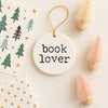 Book Lover Christmas Ornament