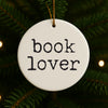 Book Lover Christmas Ornament