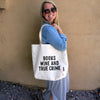 Books, Wine, and True Crime Tote Bag