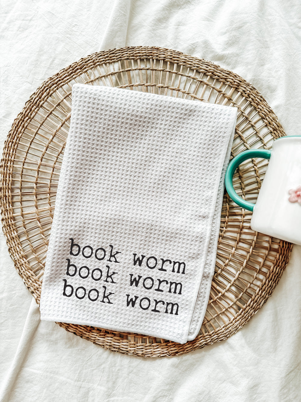 Book Worm Tea Towel