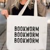 Book Worm on Repeat Tote Bag