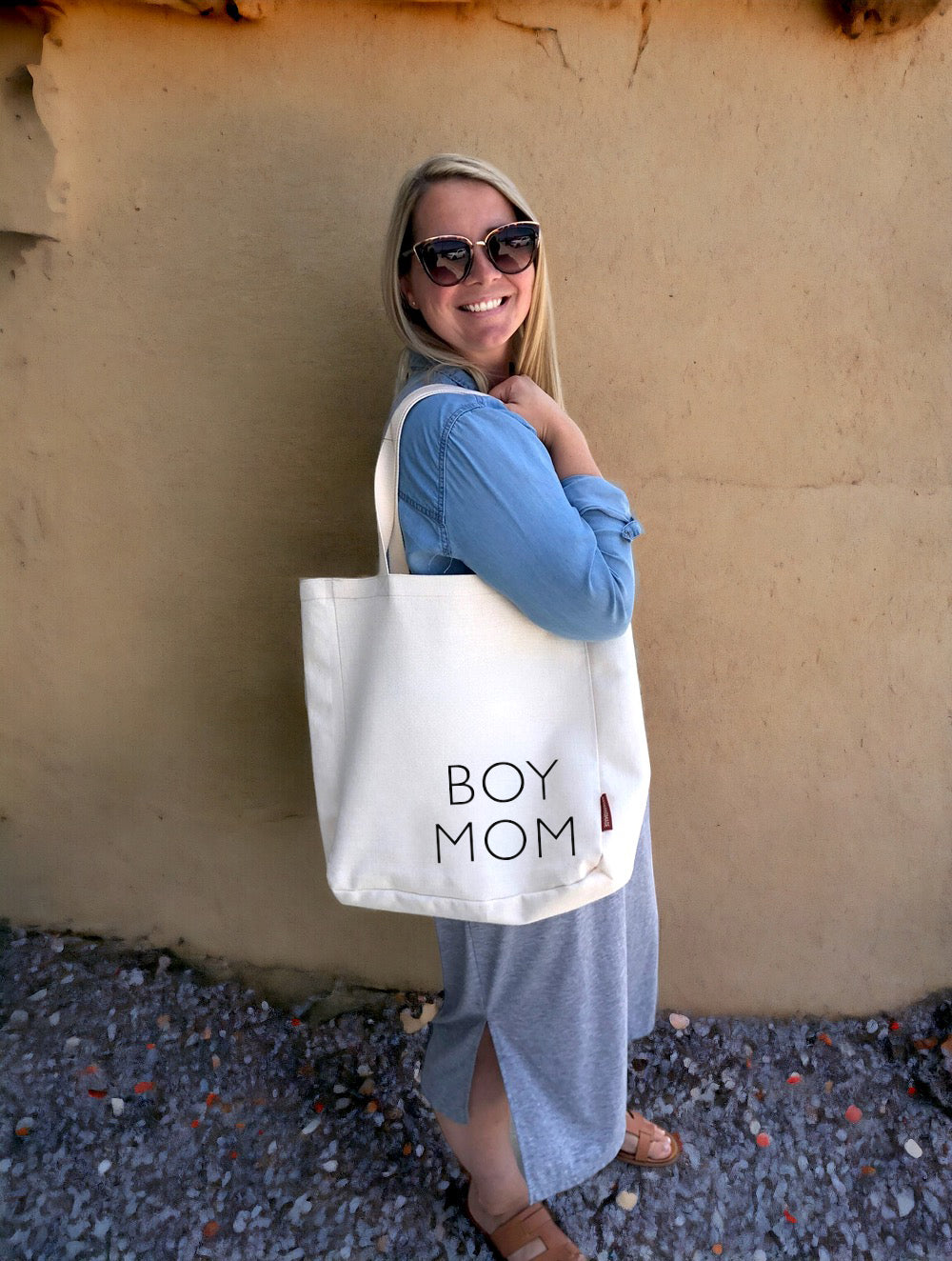 Boy Mom Tote Bag