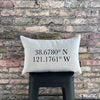 Custom Coordinates Pillow