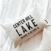Custom Lake Coordinates Pillow