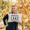 Custom Lake Coordinates Pillow