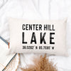 Custom Lake Coordinates Pillow