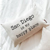 Custom City Is My Happy Place Pillow