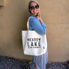 Custom Lake Location Tote Bag