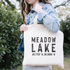 Custom Lake Location Tote Bag