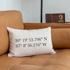 Personalized Location Pillow