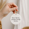 Dear Santa Book Club Christmas Ornament