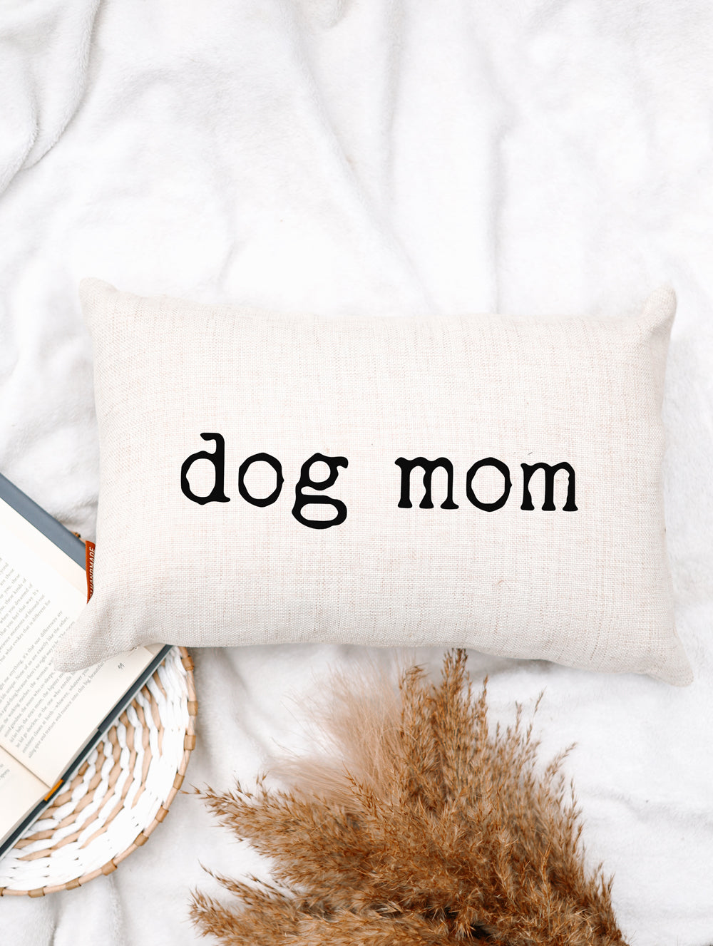 Dog Mom Throw Pillow