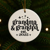 Grandma & Grandpa Est. 2025 Christmas Ornament