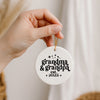Grandma & Grandpa Est. 2025 Christmas Ornament
