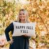 Happy Fall Y'all Pillow