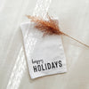 Happy Holidays Waffle Knit Towel