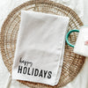 Happy Holidays Waffle Knit Towel