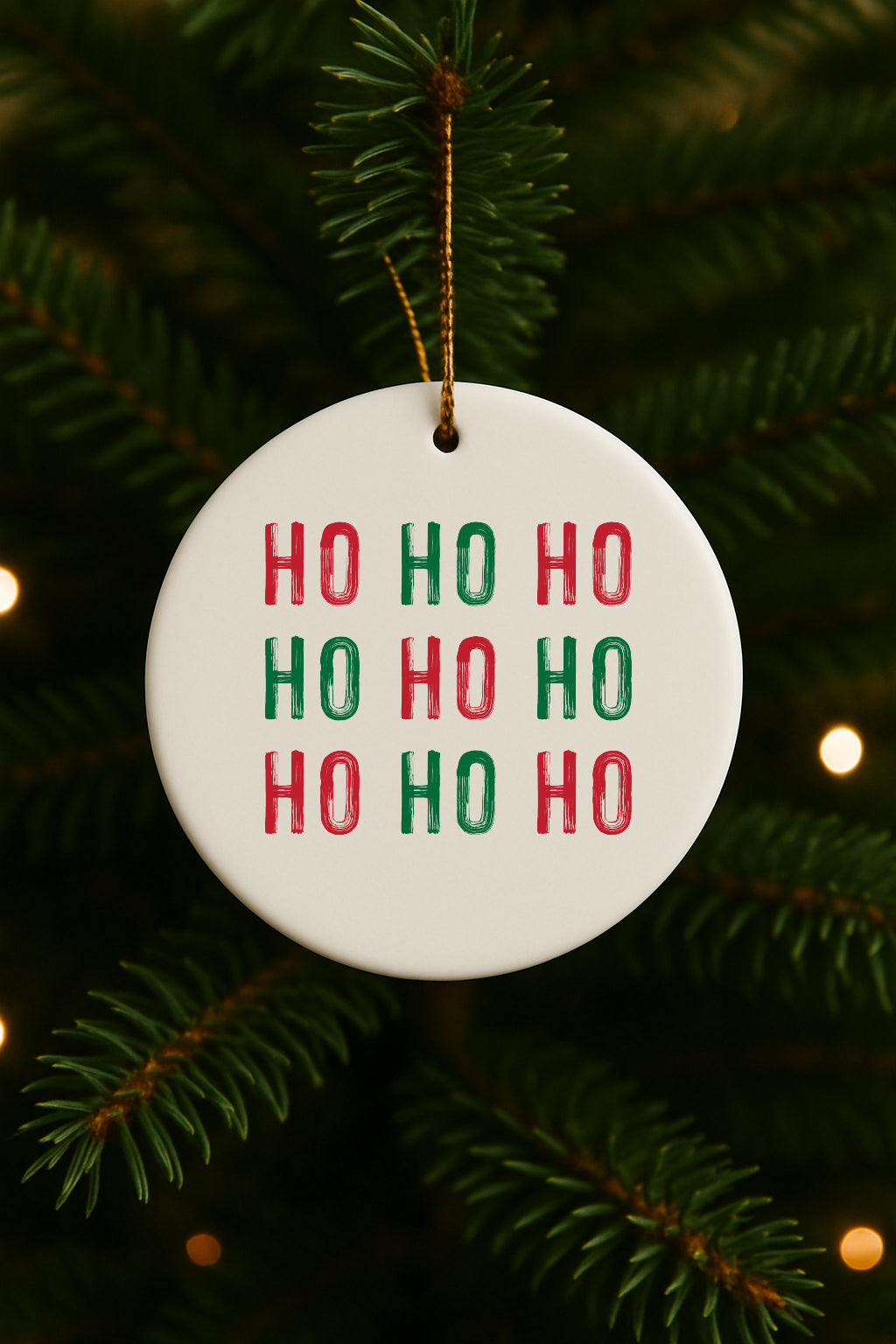 Ho Ho Ho Christmas Ornament