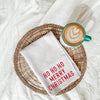 Ho Ho Ho Merry Christmas Kitchen Towel in Red