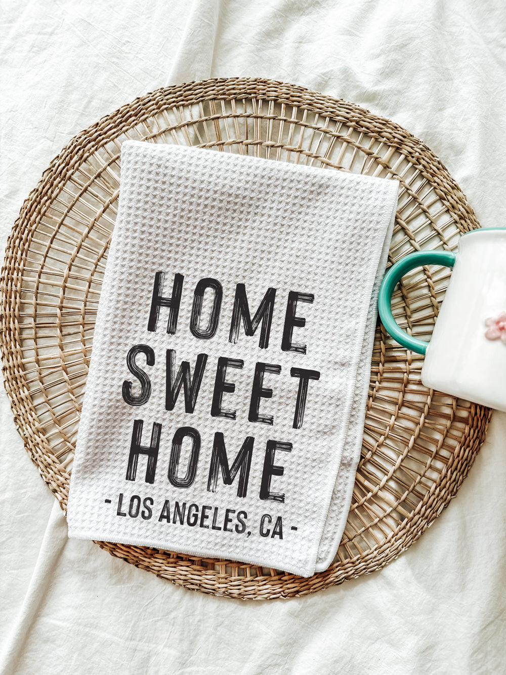 Patriotic 2021 Home Sweet Home and Land of the Free Kitchen Towel