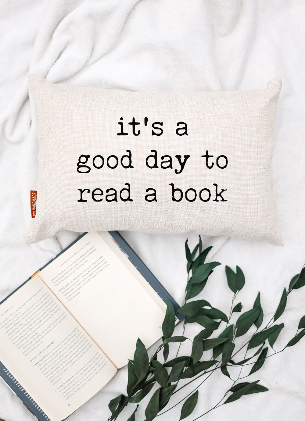 Book Pillow - It's A Good Day to Read a Book