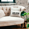 Personalized Last Name Pillow